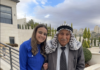 PSNA calls on NZ to expel Israeli ambassador after 95-year-old Palestinian grandfather evicted in Hebron PSNA national spokesperson Rinad Tamimi with her 95-year-old grandfather in Hebron
