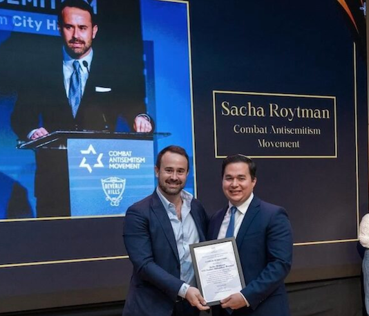 Sacha Roytman, chief executive of Combat Antisemitism Movement