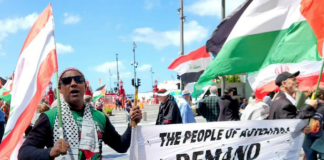 Palestine genocide protesters in NZ condemn ‘Balfour betrayal’ Activist Achmat Eesau