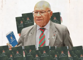 Fiji Prime Minister Sitiveni Rabuka