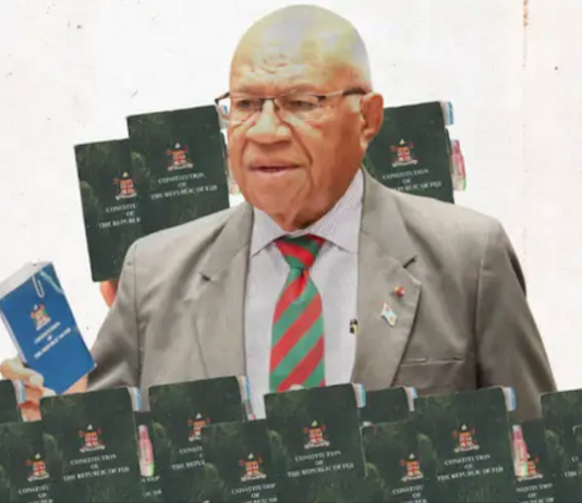 Fiji Prime Minister Sitiveni Rabuka